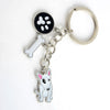 German Shepherd dog key chains for men women silver color metal alloy bone charm pendant male famle car bag keychain key ring