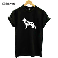 German Shepherd Shirt Gift For Dog Lovers T Shirt Pet Lover Gift Dog Mom Shirt Animal Lover Dog Owner Mama tops Ladies tees